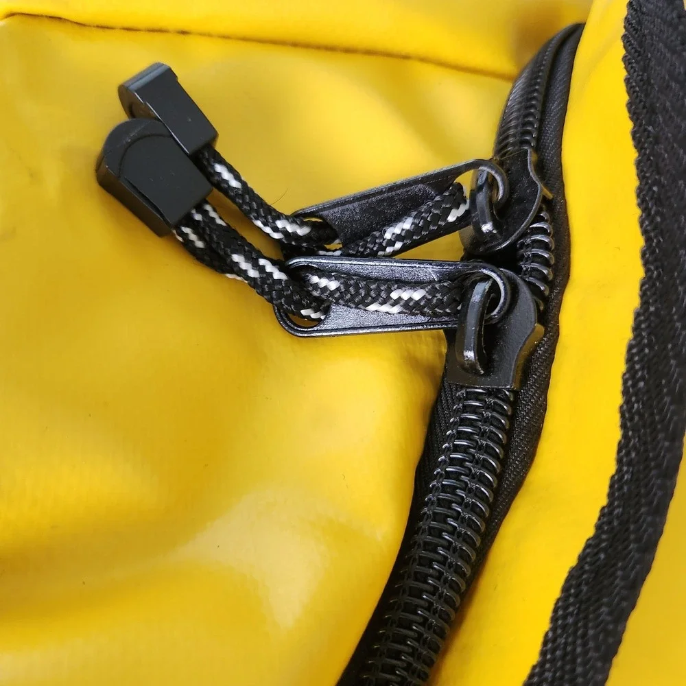 VTG Henri Lloyd Yellow Waterproof Sailing Storm Barrel Duffel Bag 85L Gorpcore